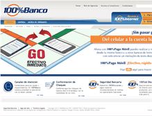 Tablet Screenshot of 100x100banco.com